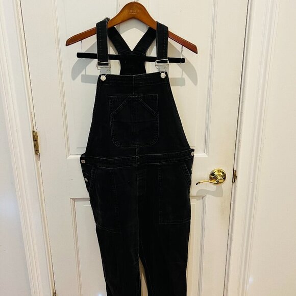 Vintage 2000 Y2K Gap Denim Jean Bib Overalls Size Large - Picture 1 of 10